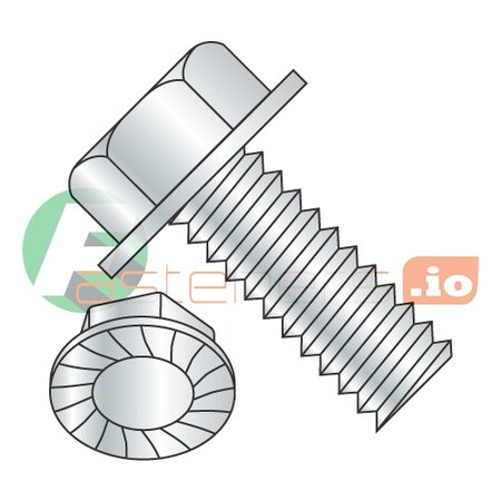 1/4-20 x 5/8" Machine Screws/Unslotted/Hex Washer Head/Steel/Zinc/Serrated/Serrations Under Head (Carton: 2,500 pcs)